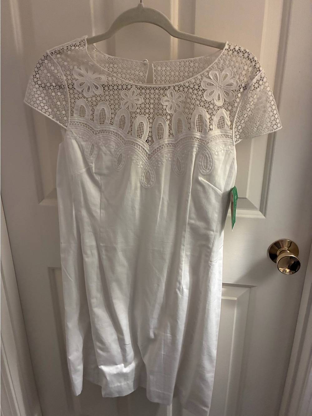 Lily Pulitzer Women's White Lace embroidery Dress - size 10